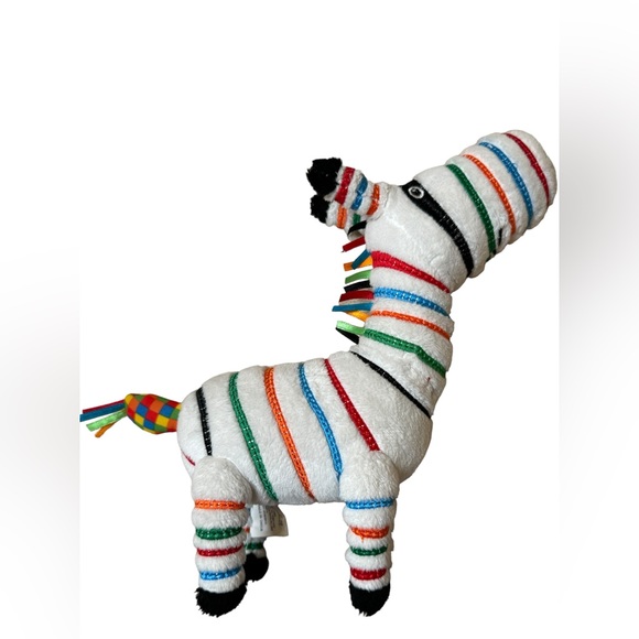 La Zoo Striped Shima Zebra Plush Stuffed Animal or Lovey Baby/Toddler ~9" GUC - Picture 1 of 4